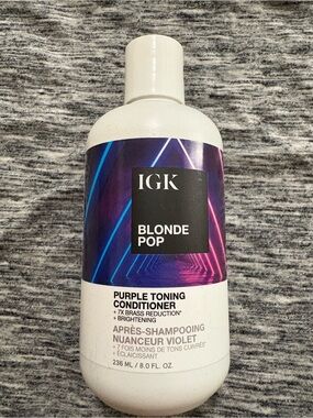IGK Blonde Pop Purple Toning Conditioner – White Bottle